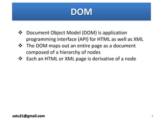    Browser Object Model (BOM)satu21@gmail.com