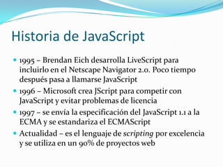 Presentación JavaScript | PPTX