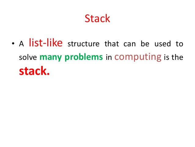 Javascript stack