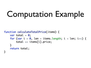 Computation Example
 
