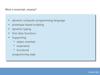 Javascript - The Good, the Bad and the Ugly | PDF