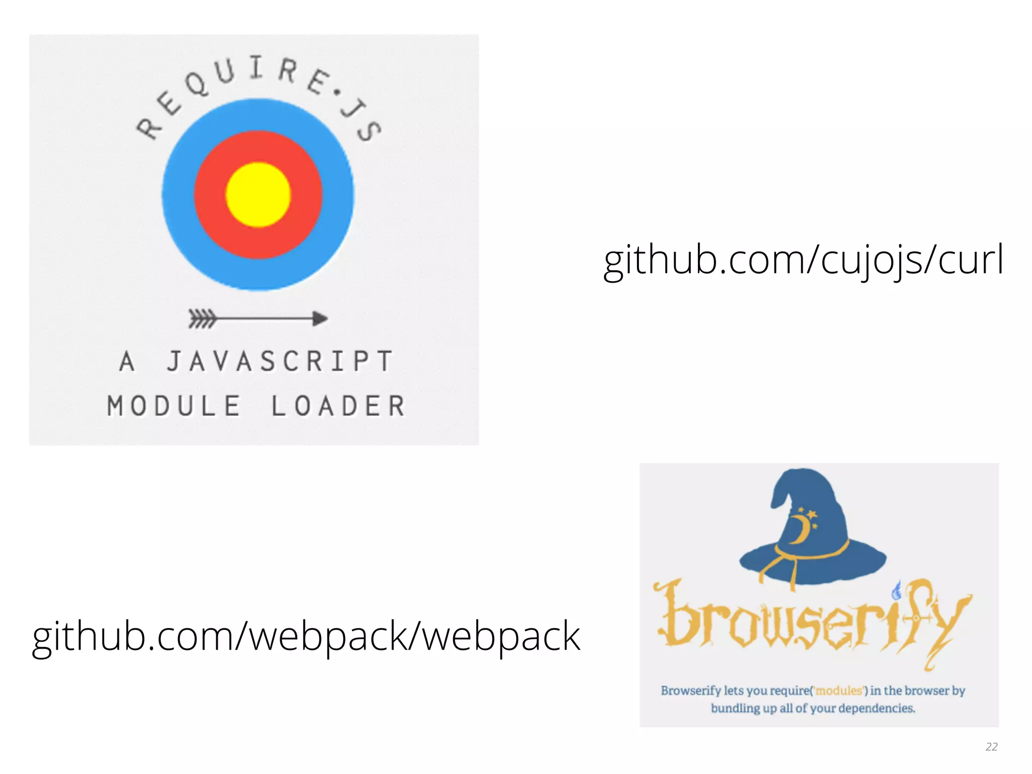 22 github.com/cujojs/curl github.com/webpack/webpack 