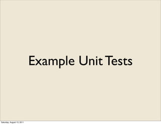 Don't Repeat Your Mistakes: JavaScript Unit Testing