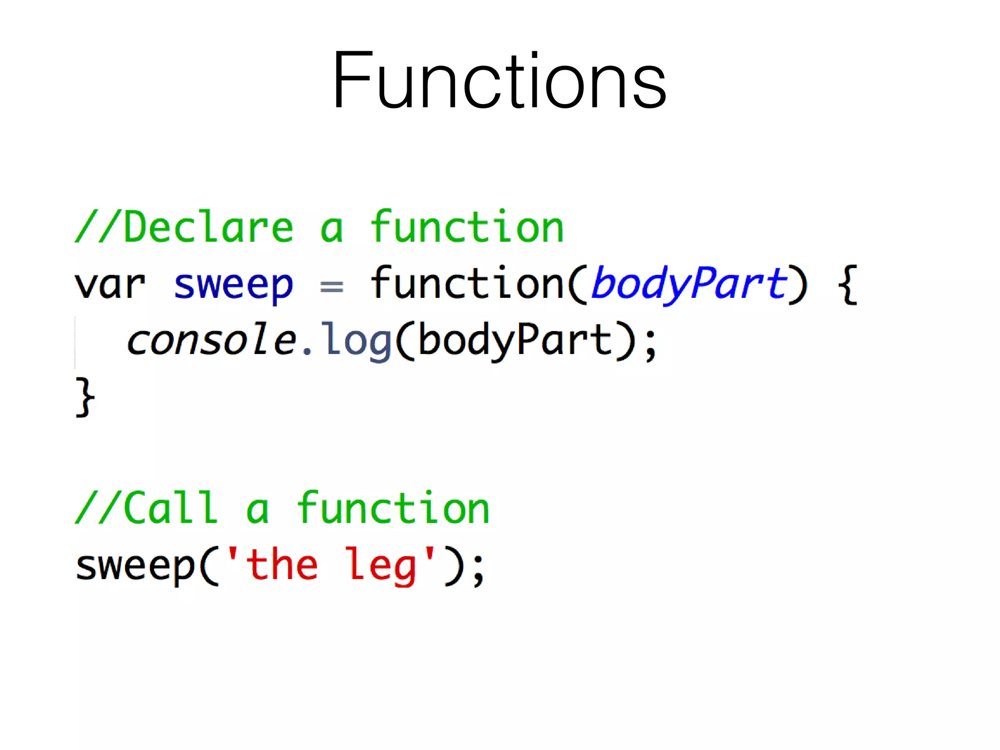 Functions
 