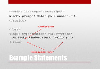 Java script | PPT