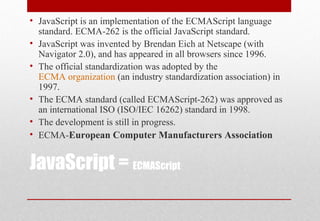 Java script | PPT
