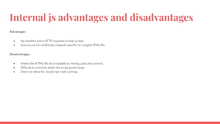 Introduction to javascript, internal inline external | PDF
