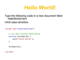 Javascript 101 | PPTX