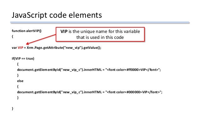 JavaScript 101 for Microsoft CRM 2011