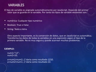 Introduccion a javascript - diseño de paginas web | PPTX