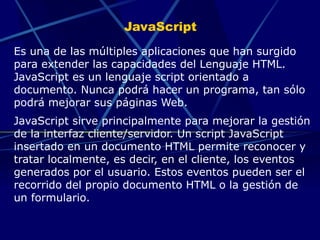 Javascript Images Paginas Javascript Diseno de Paginas Web y Portales | PPTX