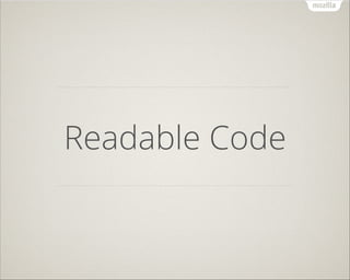 Readable Code

 