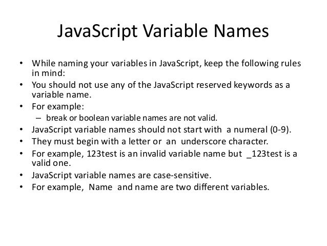 Java script