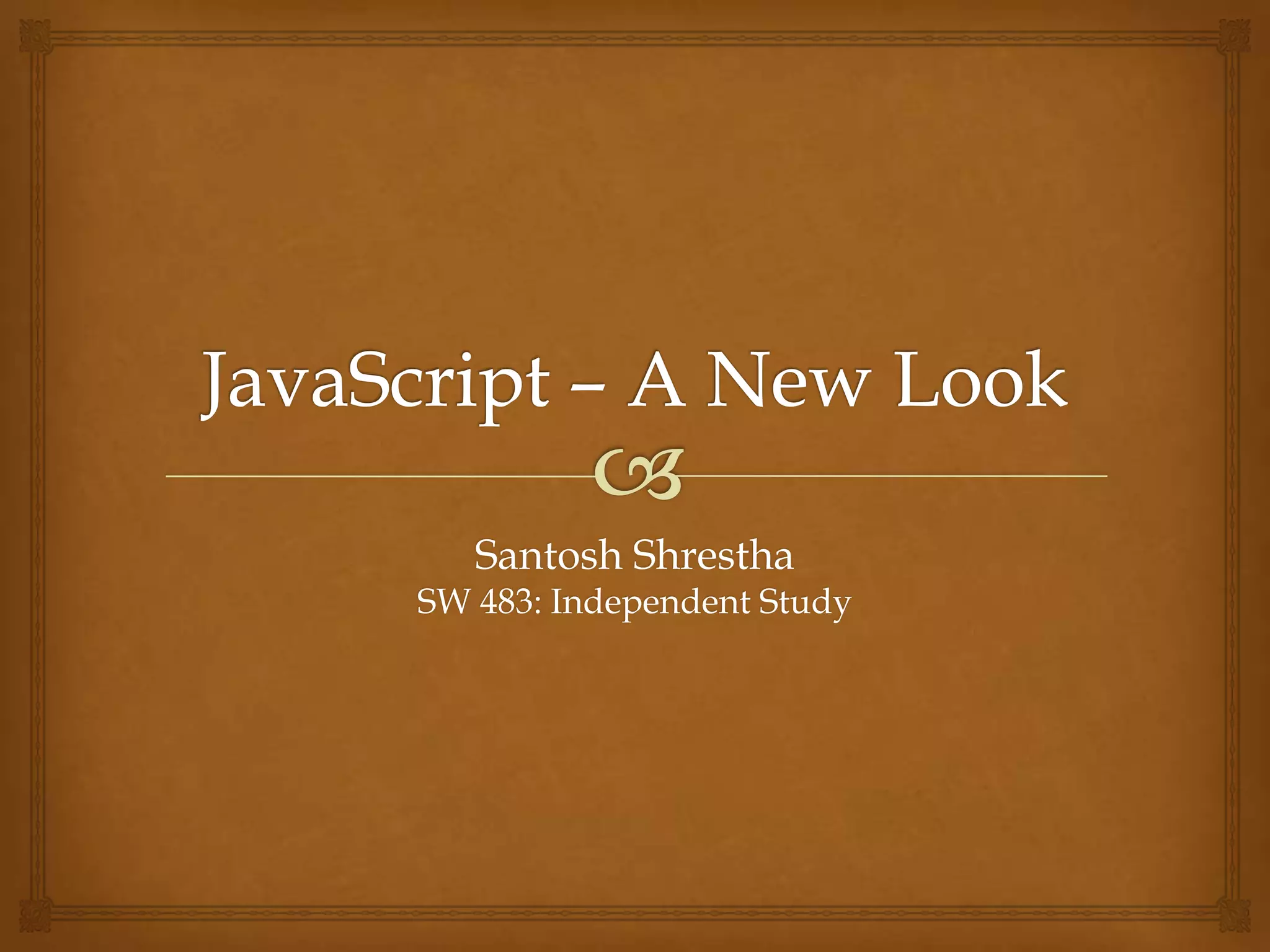 JavaScript – A New LookMr. Geek