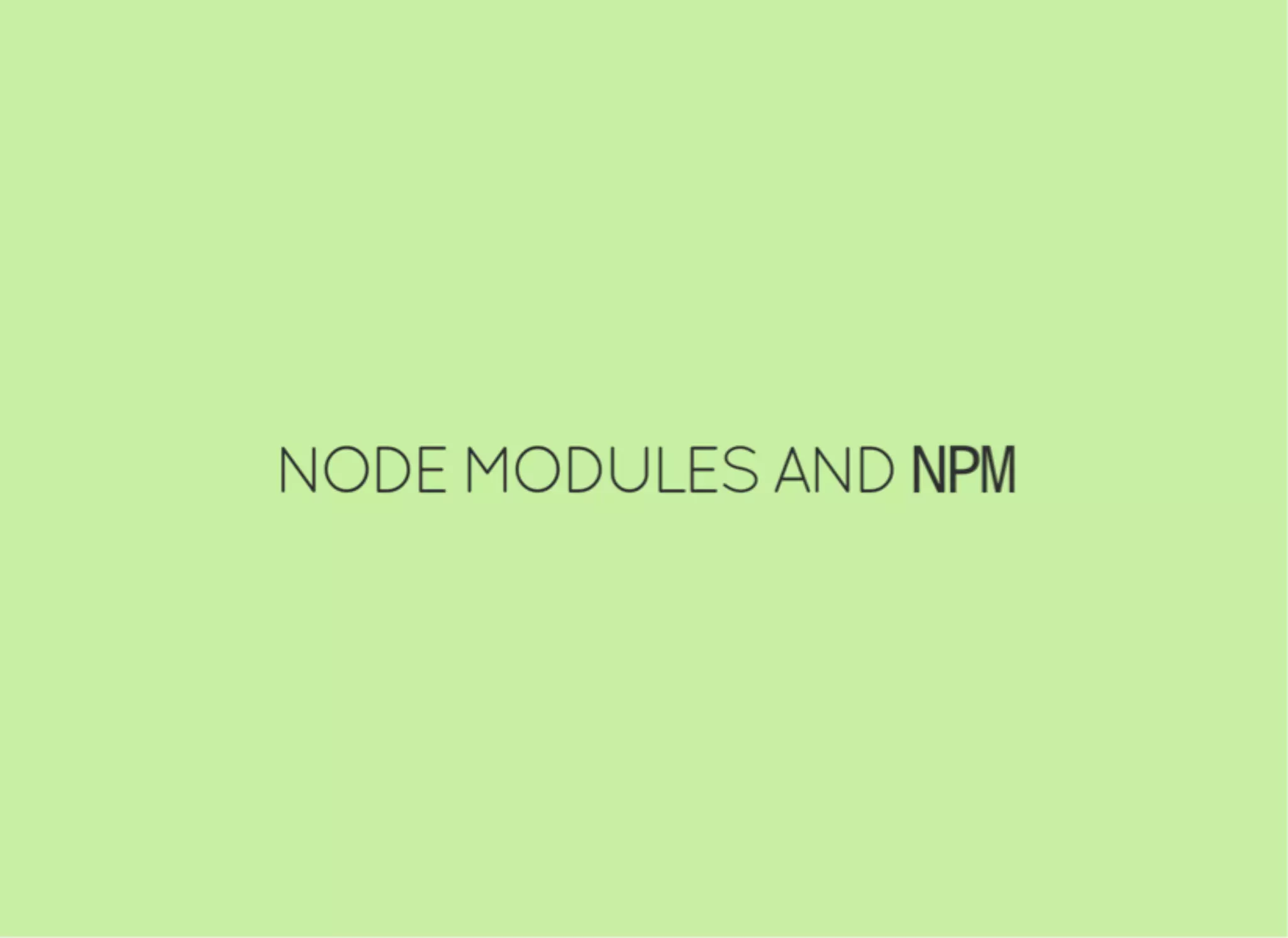 JavaScript and Node.js Fundamentals