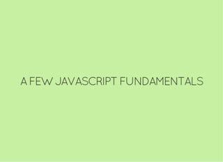 JavaScript and Node.js Fundamentals