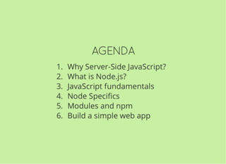 JavaScript and Node.js Fundamentals