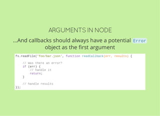 JavaScript and Node.js Fundamentals