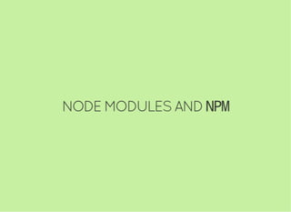 JavaScript and Node.js Fundamentals
