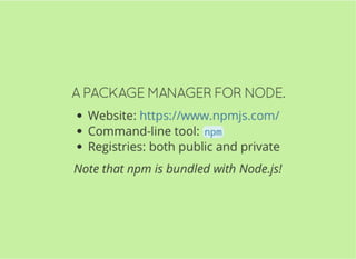 JavaScript and Node.js Fundamentals