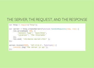 JavaScript and Node.js Fundamentals