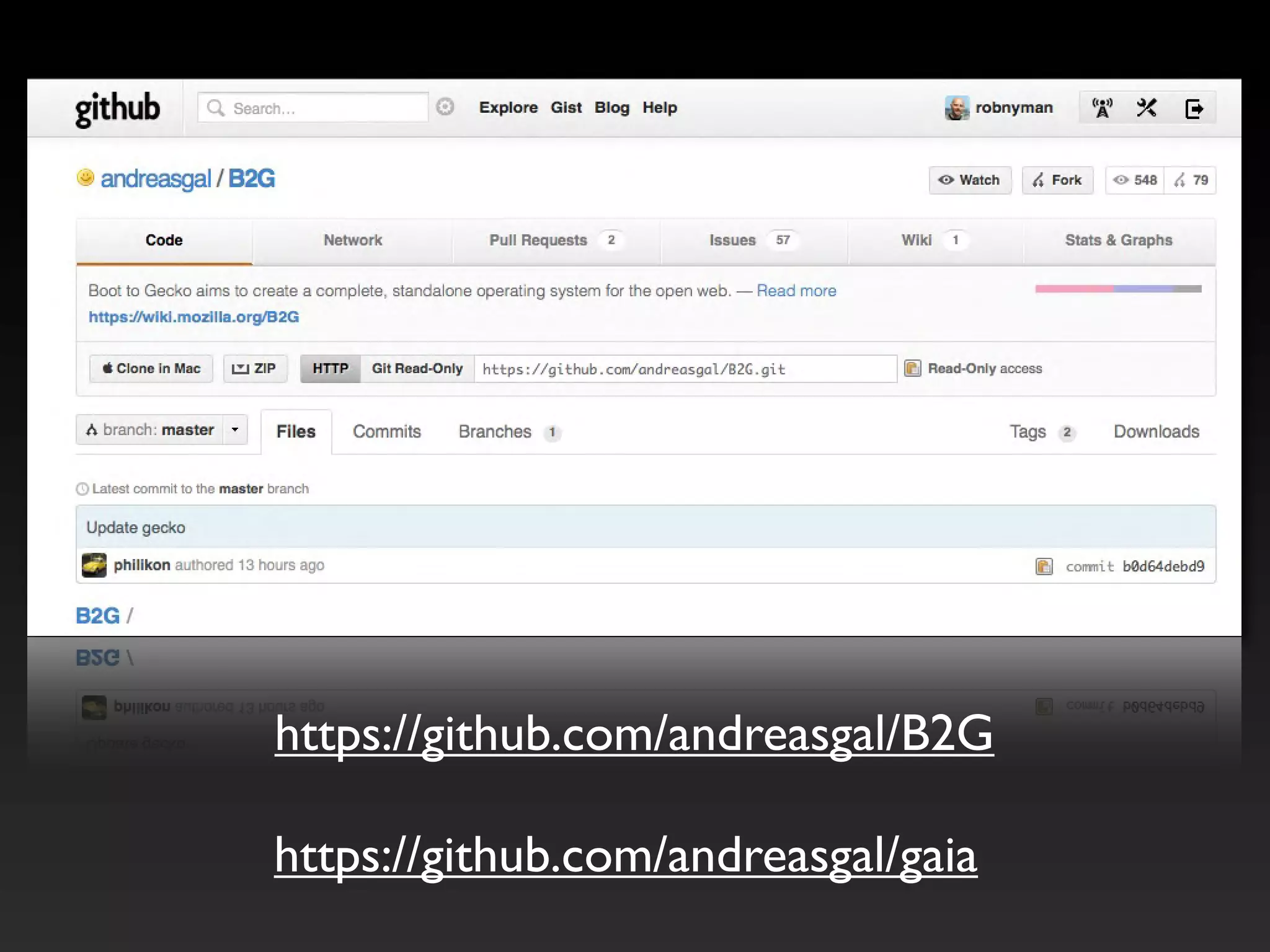 https://github.com/andreasgal/B2G

https://github.com/andreasgal/gaia
 