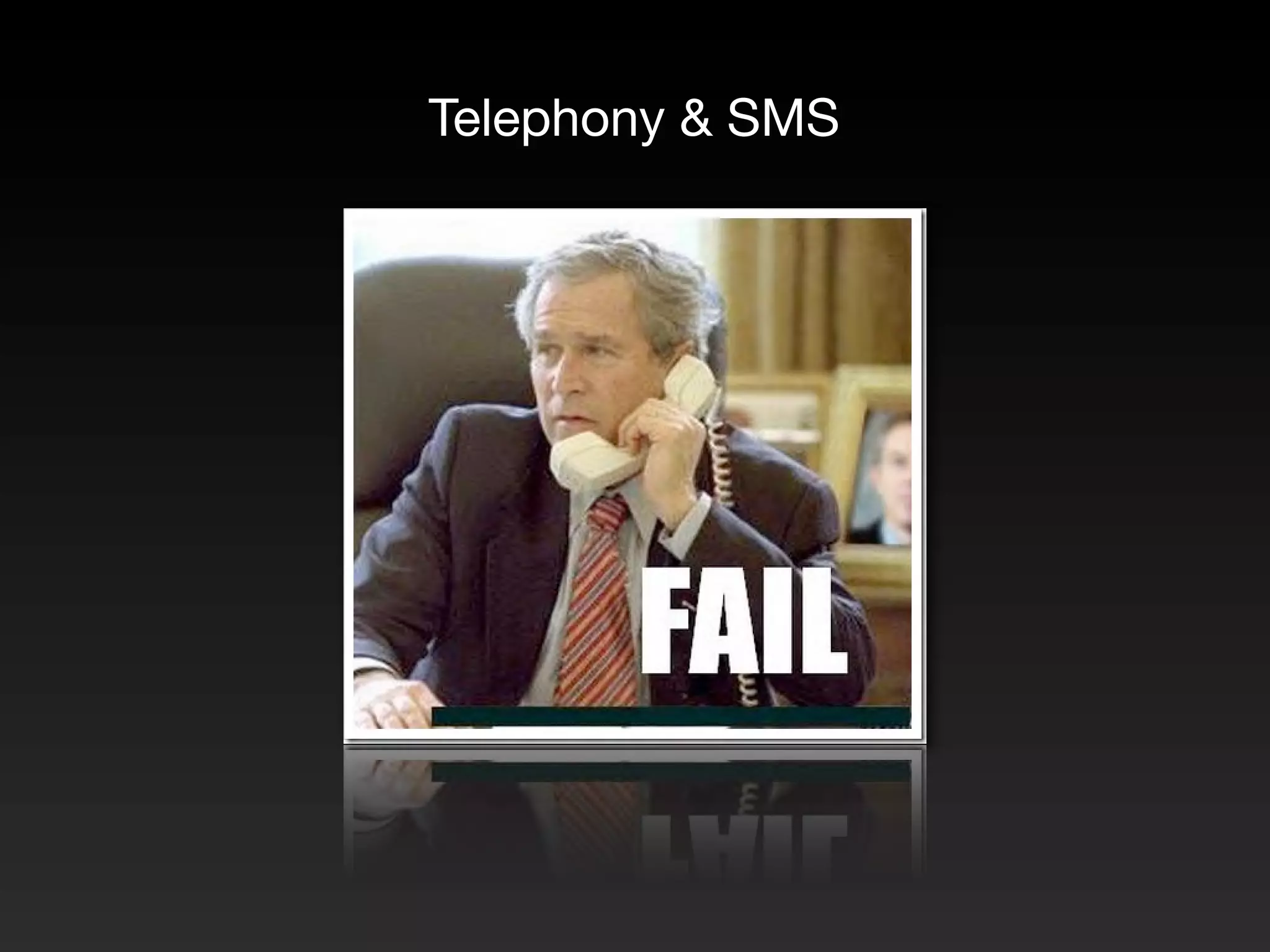Telephony & SMS
 