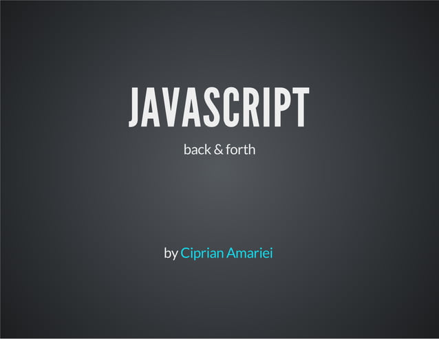Javascript Everywhere | PDF