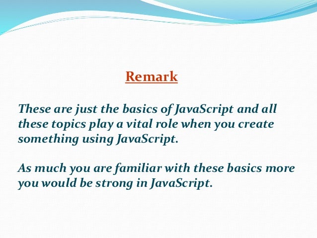 Java script basic