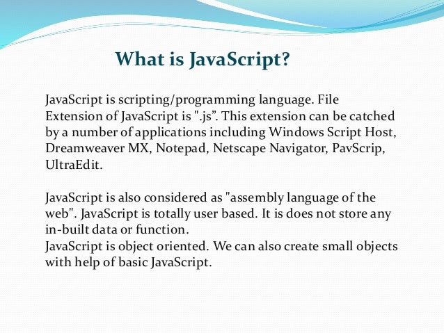 Java script basic