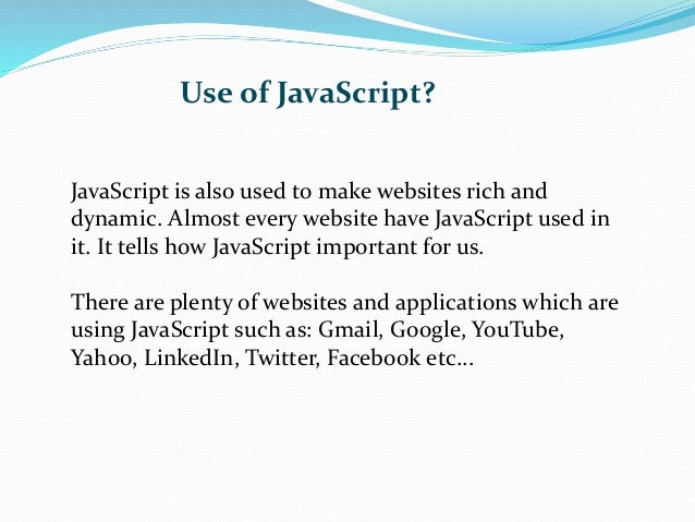Image result for use of javascript