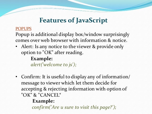 Java script basic