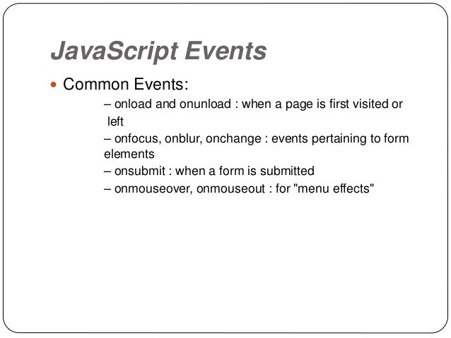 Java script basic