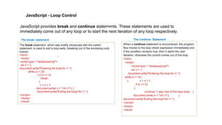 Javascript basics | PPT