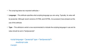 Javascript basics | PPT