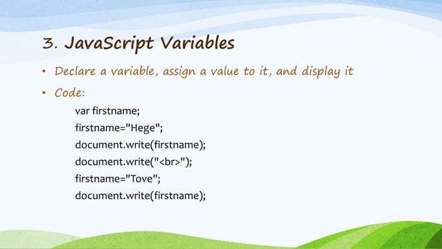 Javascript basics for automation testing | PPT