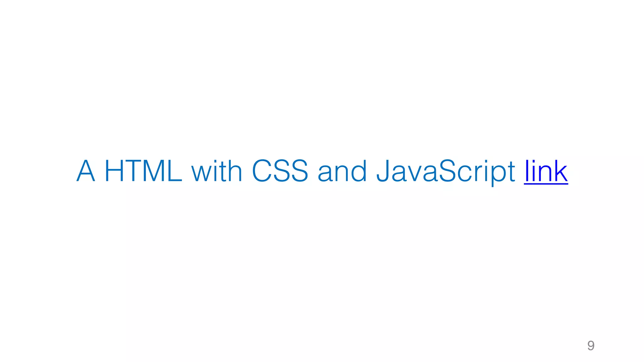 A HTML with CSS and JavaScript link 9 