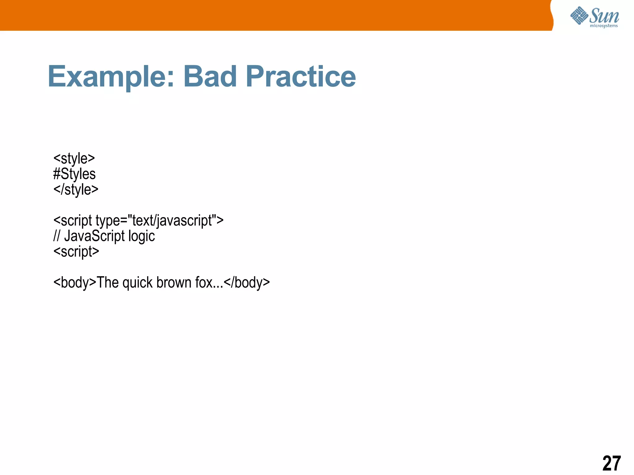 Java Script Best Practices