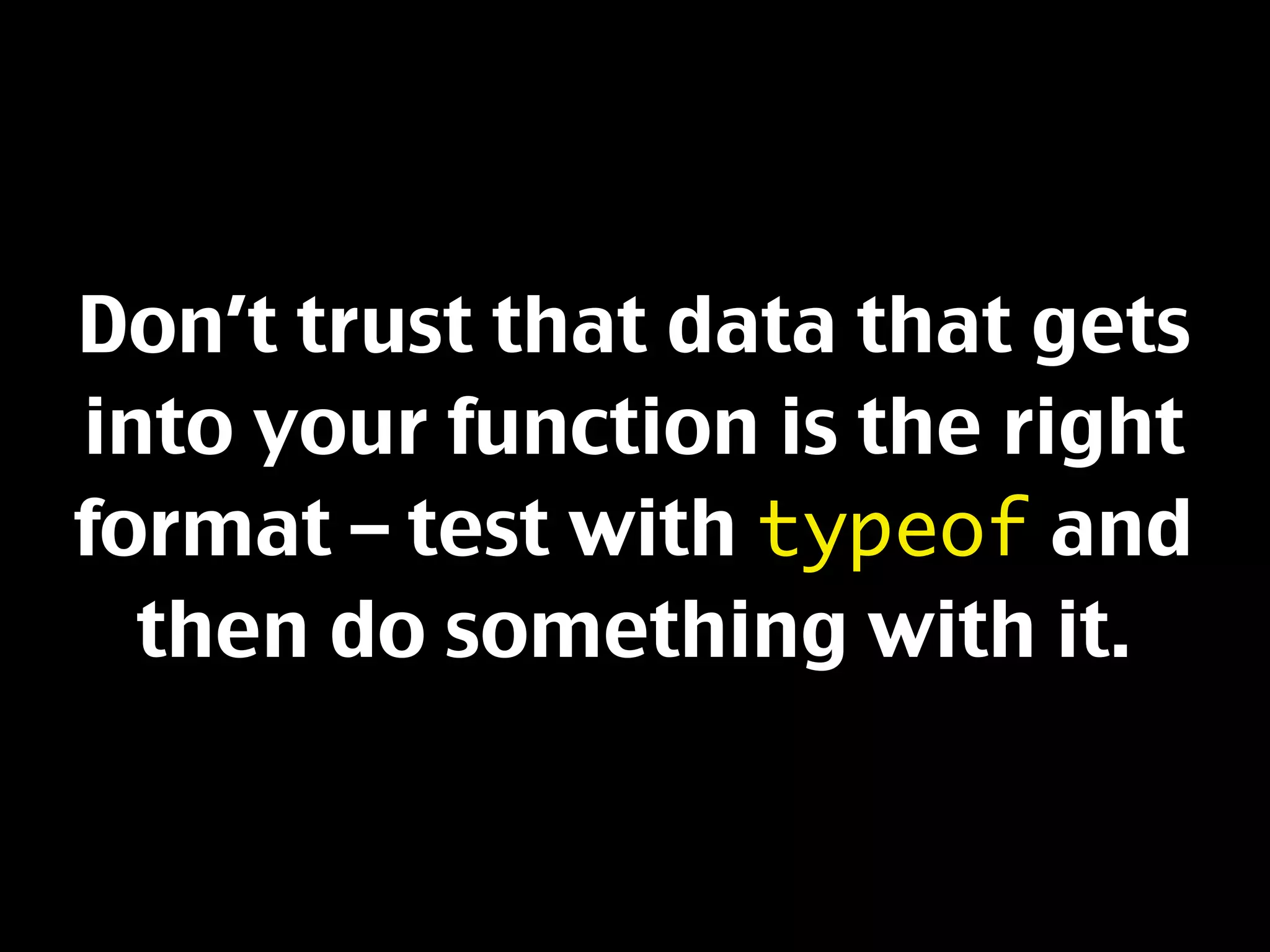 Javascript Best Practices