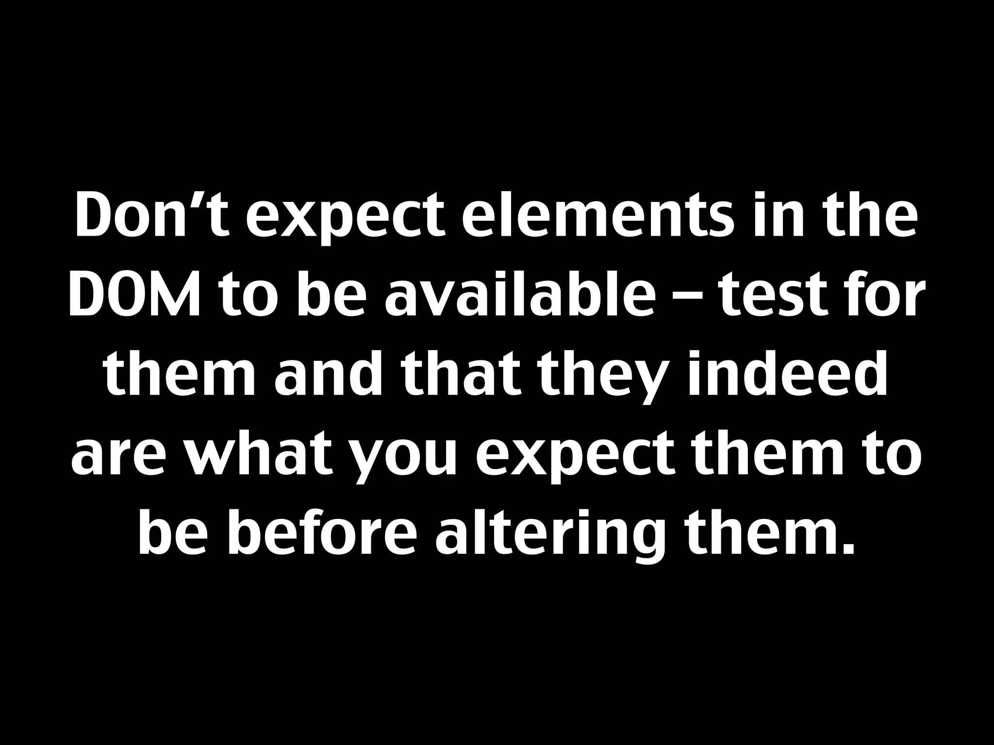 Javascript Best Practices