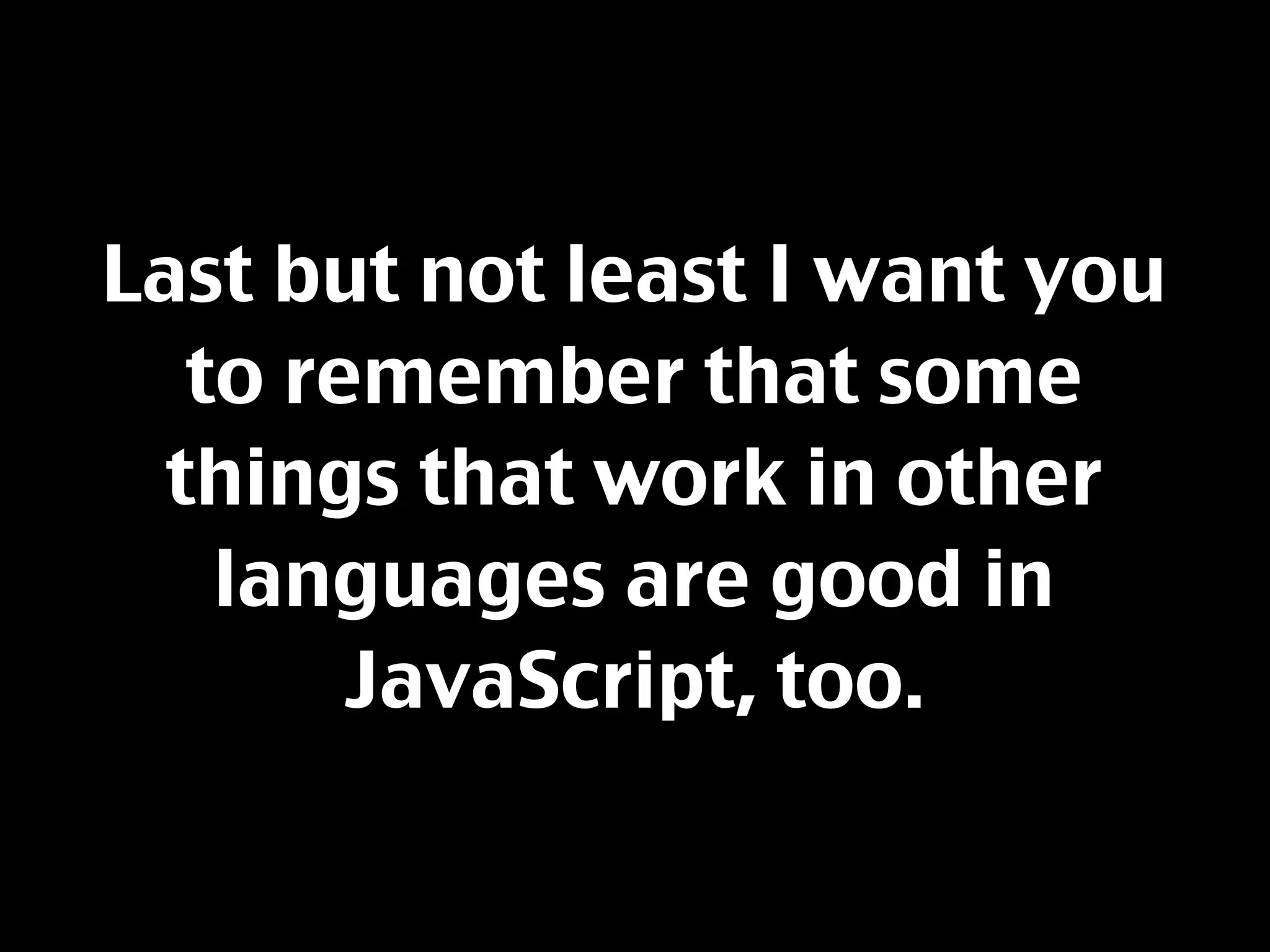 Javascript Best Practices