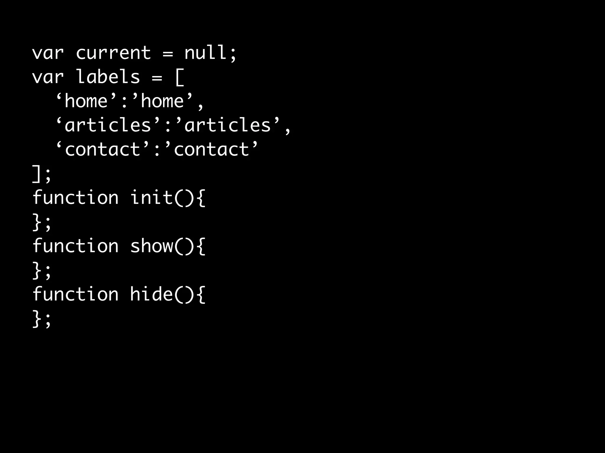 Javascript Best Practices