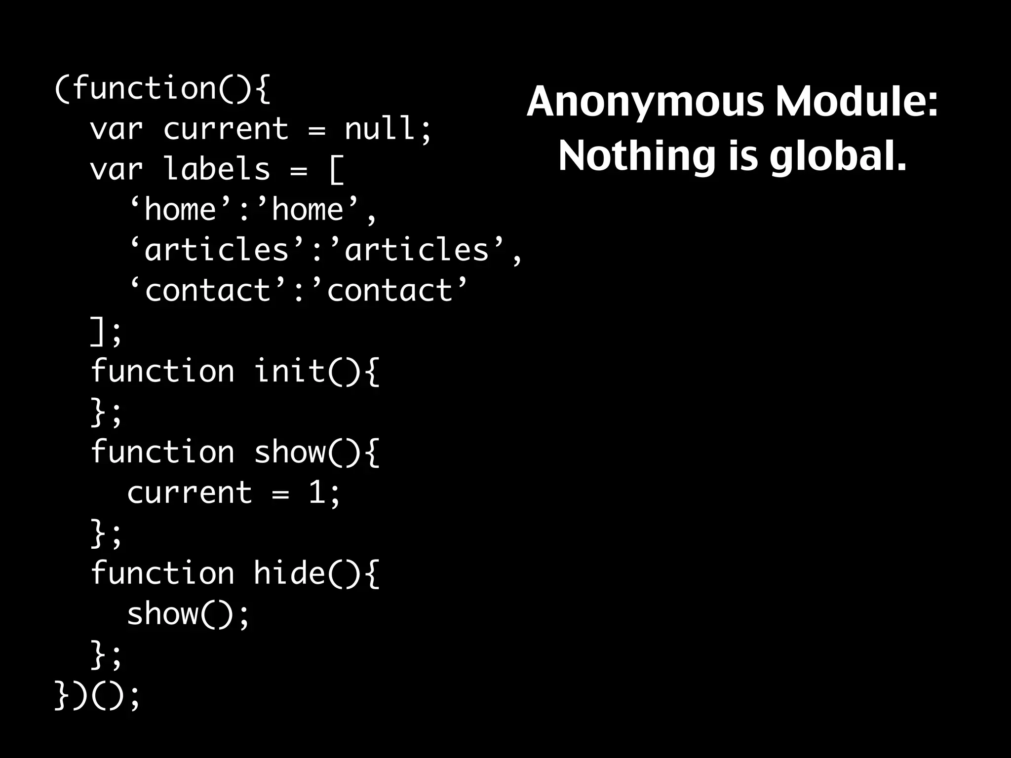 Javascript Best Practices