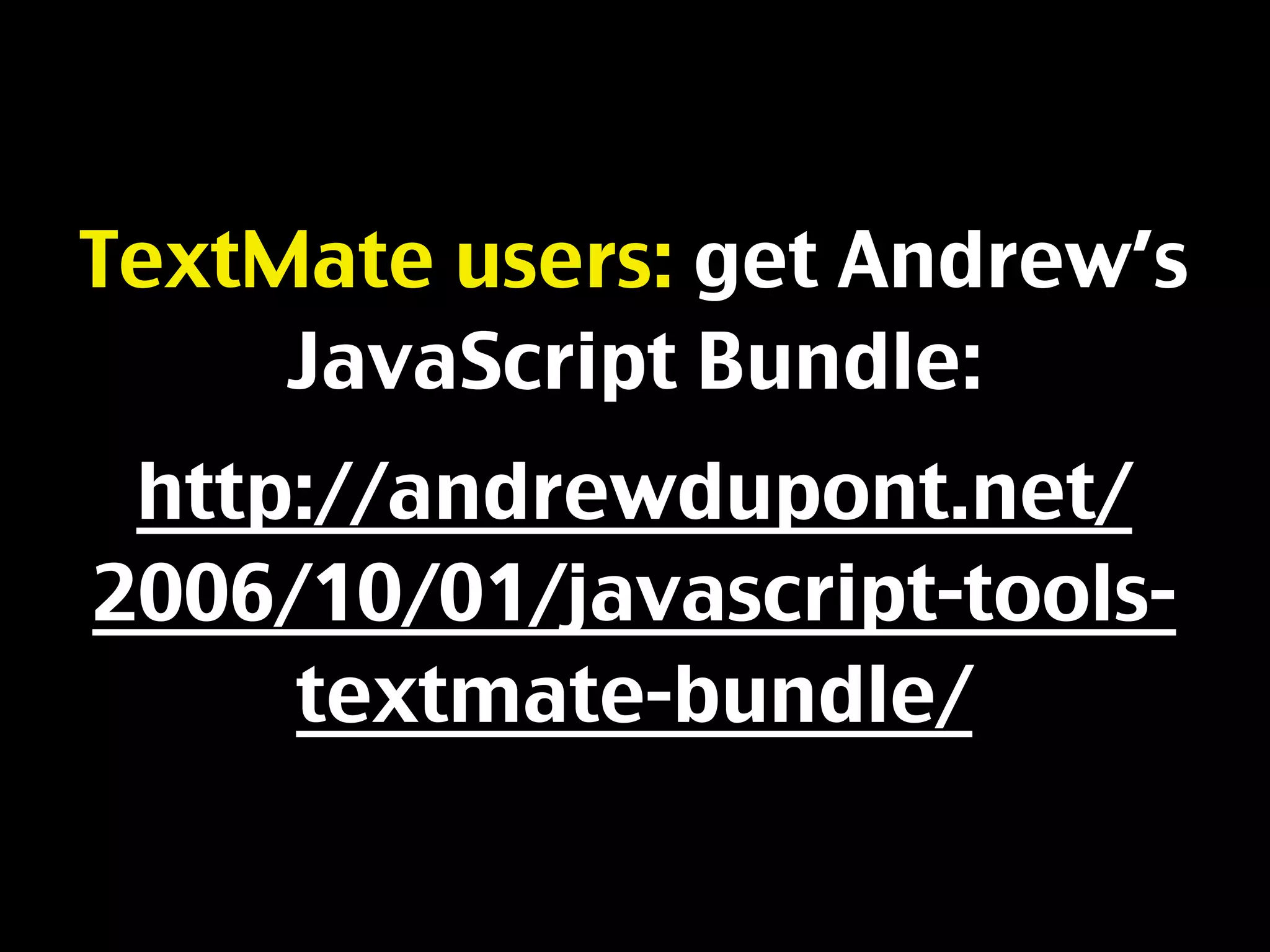 Javascript Best Practices