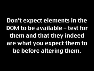 Javascript Best Practices