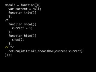 Javascript Best Practices