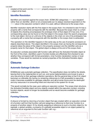 Javascript closures | PDF