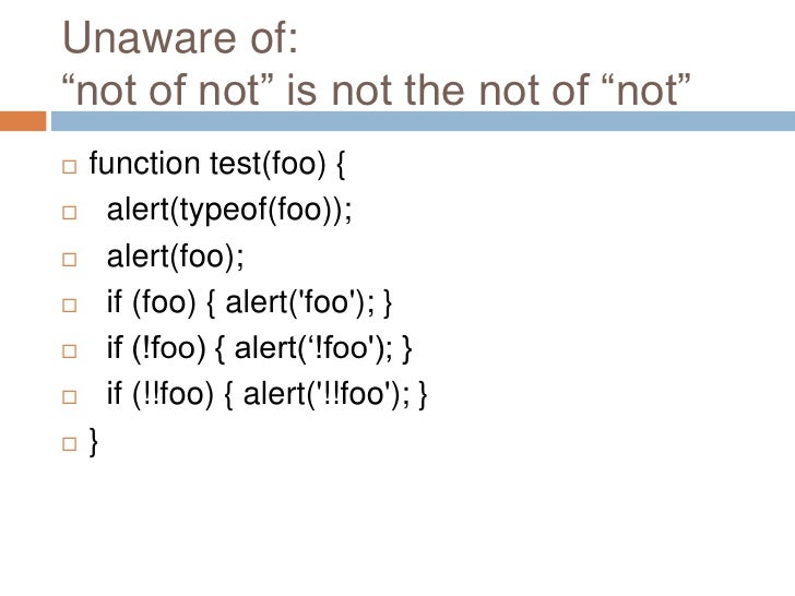Javascript common mistakes