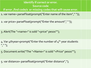 Javascript comparison and logical operators 2 | PPTX