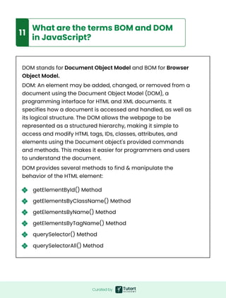 Important JavaScript Concepts Every Developer Must Know | PDF